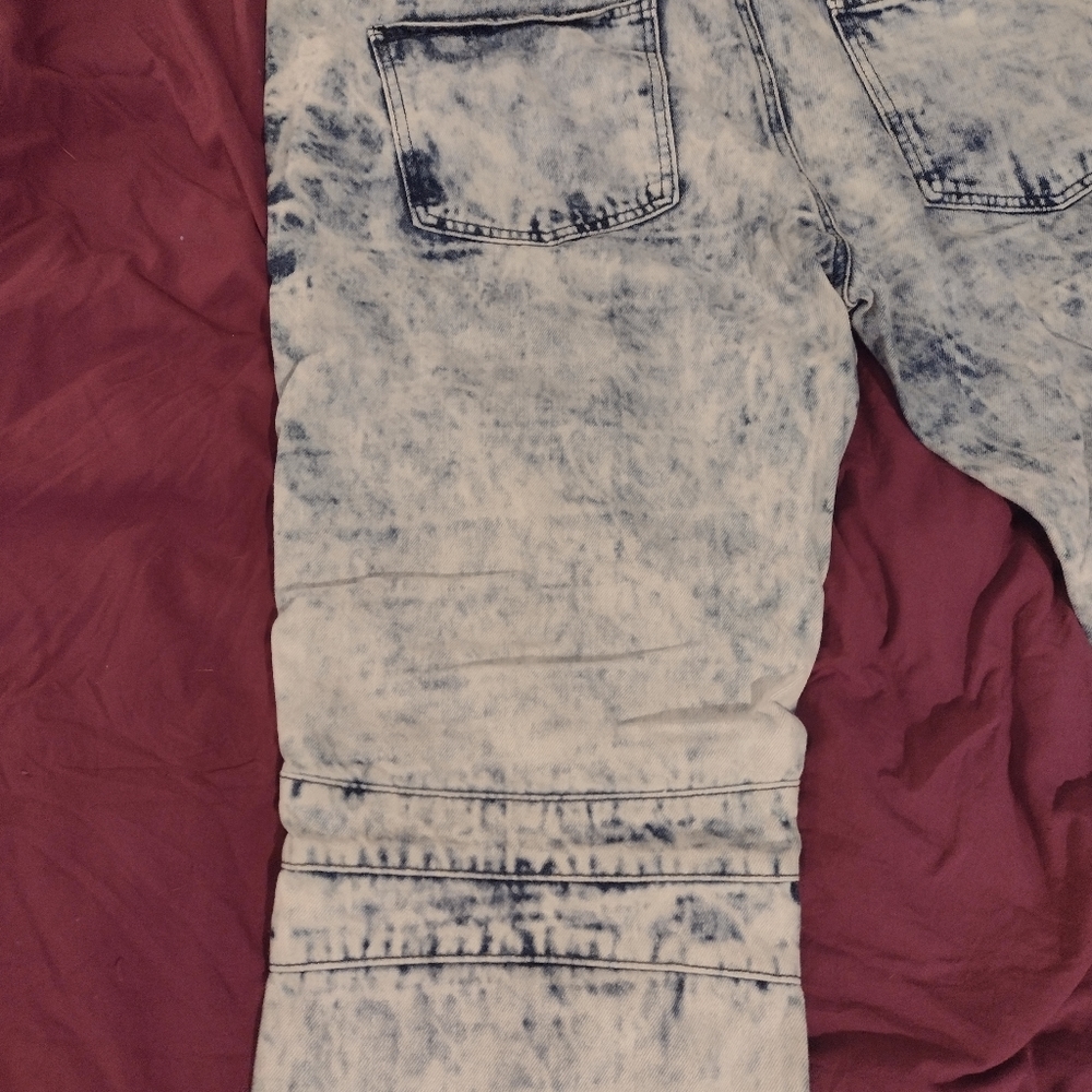 Gray Earth Men's Acid Washed Straight Leg Denim Jeans Sz. W42 - Picture 11 of 16